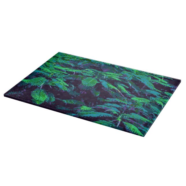 Planche À Découper Tissu Tropical (Coin)