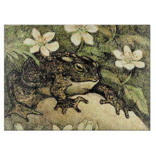 Planche À Découper Toad et Dogwood de style Art nouveau néerlandais