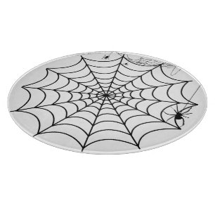 Planche À Découper Toile d'araignée effrayante Halloween