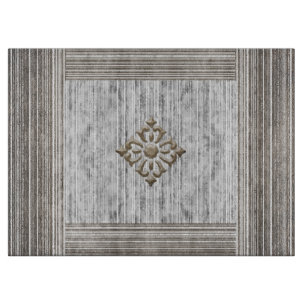 Planche À Découper Tons de marbre gris et Motif à rayures