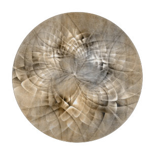 Planche À Découper Tons Terre Abstrait Art fractal moderne Texture