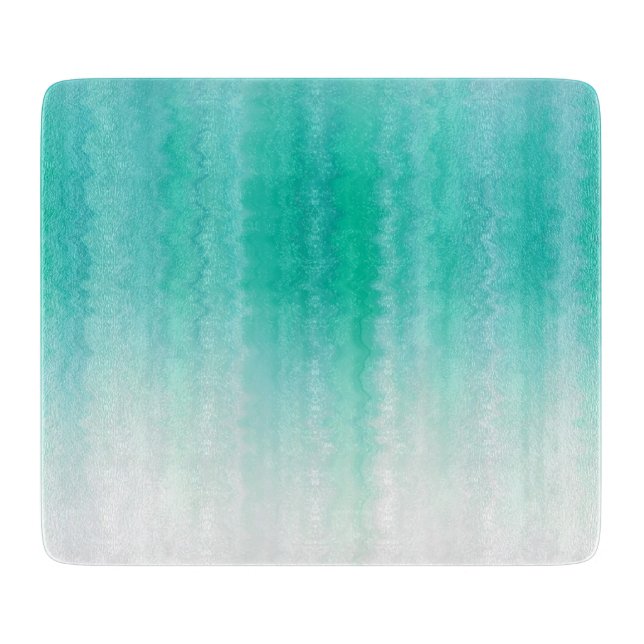 Planche À Découper Tons Turquoise (Devant)