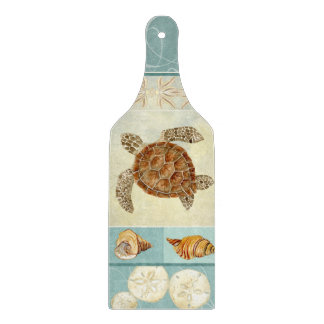 Planche À Découper Tortue de mer côtière de collage de bord de la mer