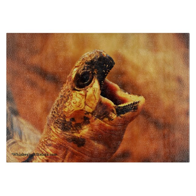Planche À Découper Tortue rayonnée de baîllement (Devant)
