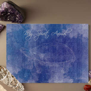 Planche À Découper Tortue Spirit Animal Tempéré Verre Découpe