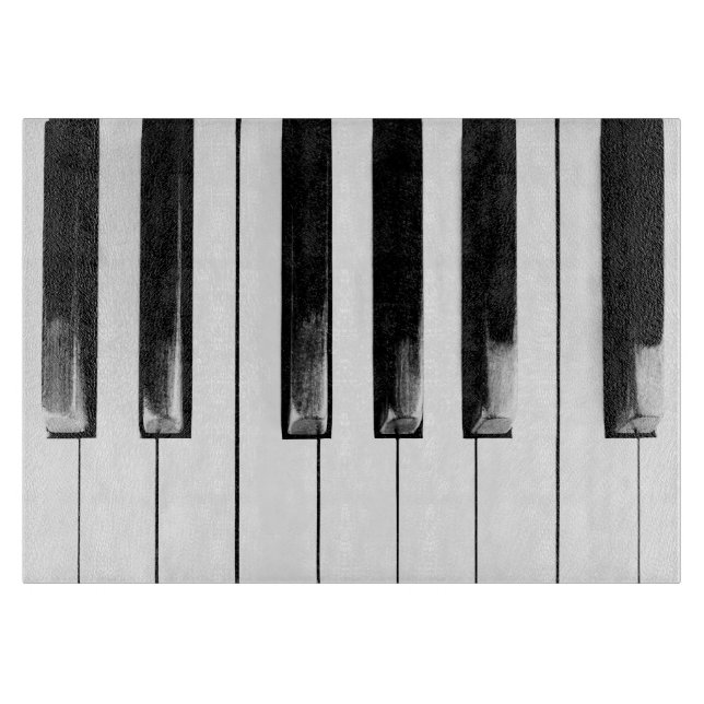 Planche À Découper Touches de piano anciennes (Devant)