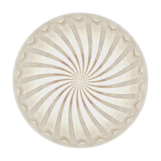 Planche à découper Tourbillon Crème Beige (Devant)