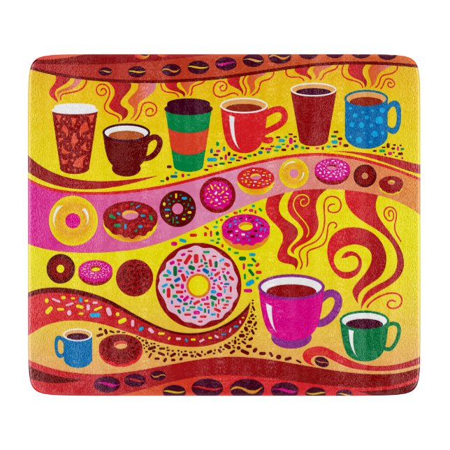 Planche À Découper Tourbillon de café et montée de sucre (Devant)