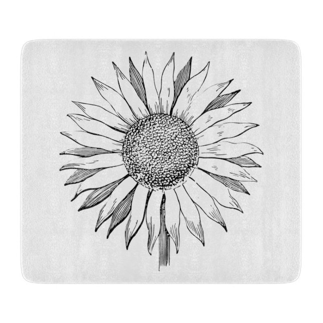 Planche À Découper Tournesol illustré (Devant)