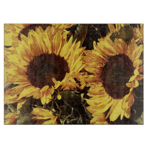Planche À Découper tournesols jaunes lumineux