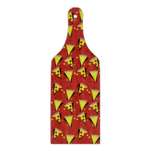 Planche À Découper Tranche de pizza pepperoni géométrique italien