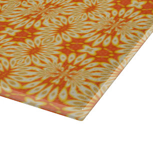 Planche À Découper Tranches de citron Mid Mod et motif jus d'orange