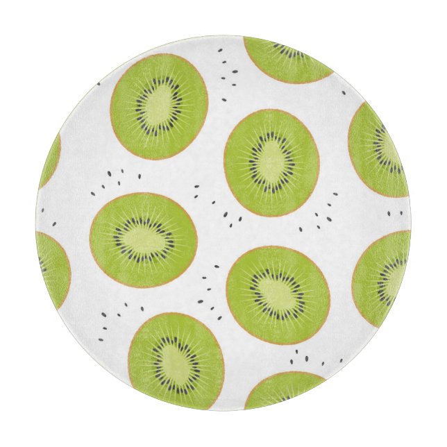 Planche À Découper Tranches de fruits Kiwi, illustration transparente (Devant)