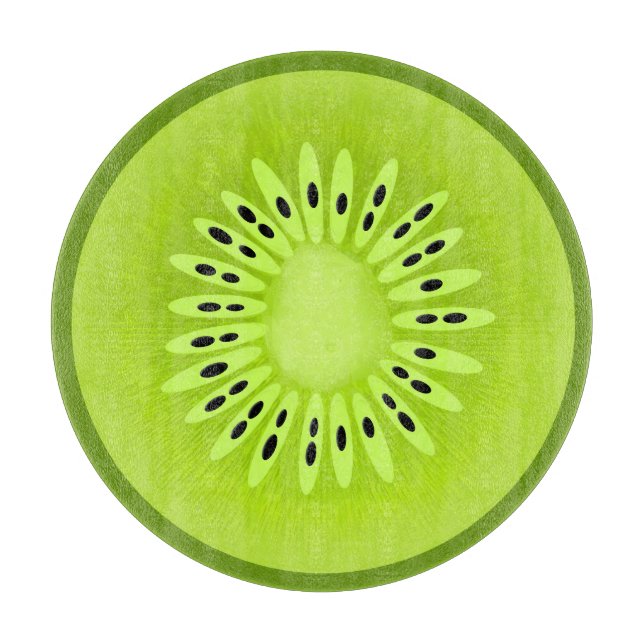 Planche À Découper Tranches de fruits stylisées Kiwi (Devant)
