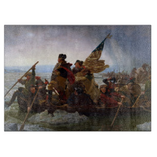 Planche À Découper Traversant le fleuve Delaware, George Washington