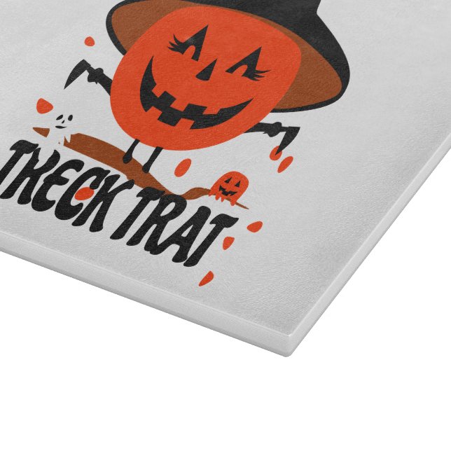 Planche À Découper Treck Trat Citrouille Sourire (Coin)