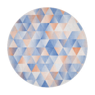 Planche À Découper Triangles bleus doux
