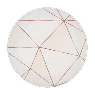 Planche À Découper Triangles en cuivre, métallique, parties scintilla