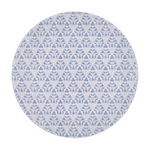 Planche À Découper Triangles en dentelle bleu blanc