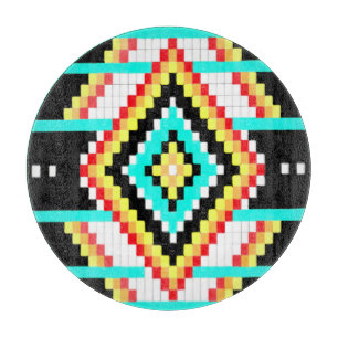 Planche À Découper Tribal Original Tour de verre cousu