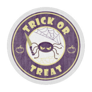 Planche À Découper Trick ou traiter l'araignée halloween style Starbu