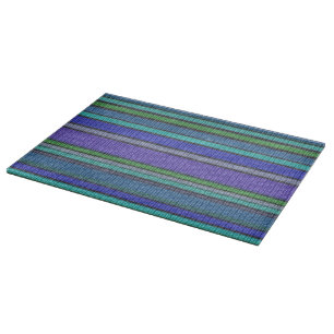 Planche À Découper Tricot coloré Bandes motif transparent 2