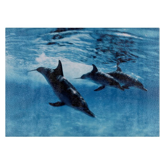 Planche À Découper Trio de dauphins (Devant)