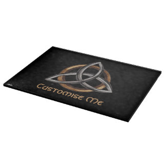 Planche À Découper Triquetra (Brown/Argent)