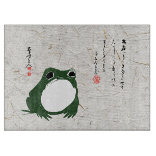 Planche À Découper Triste grenouille japonaise crapaud du XIXe siècle