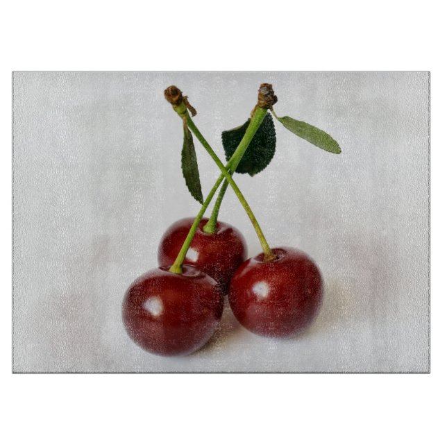 Planche À Découper trois cerises aigre (Devant)