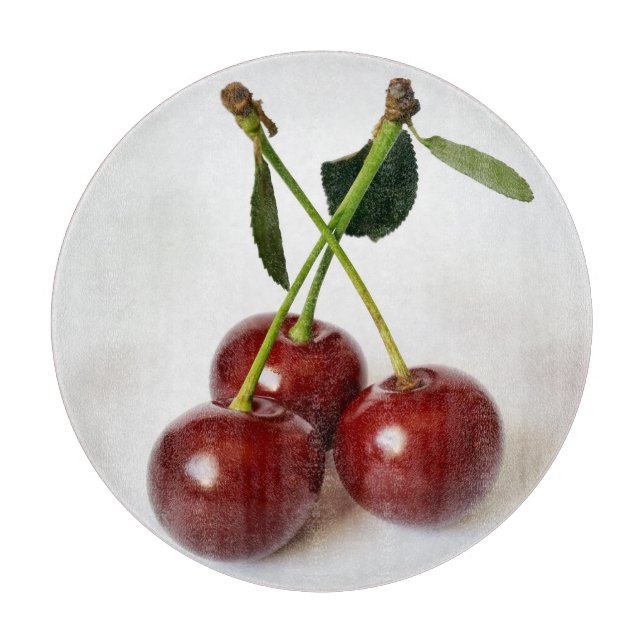 Planche À Découper trois cerises aigre (Devant)