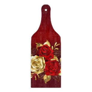 Planche À Découper Trois roses en bijoux