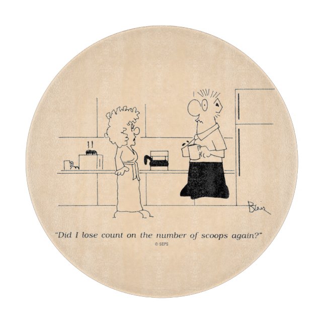Planche À Découper Trop de café (Devant)