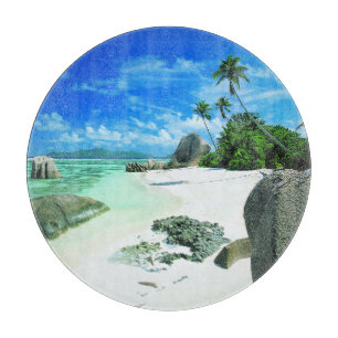 Planche À Découper Tropical Beaches La Digue Island