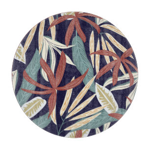 Planche À Découper Tropical Dark : Creative Plante Print