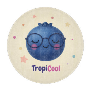 Planche À Découper TropiCool Blueberry - Kawaii Fruit Cuisine Charme