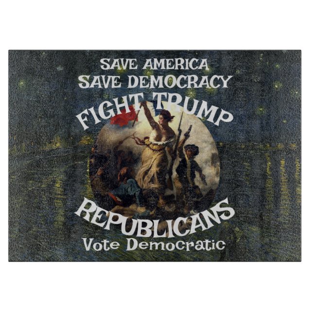 Planche À Découper Tsar Rue menteur Trump Parti républicain États-Uni (Devant)