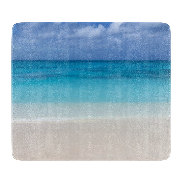 Planche À Découper Turcs de la plage | et photo sous le vent de la (Devant)