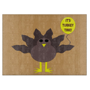 Planche À Découper Turquie Time Thanksgiving Glass Cutboard