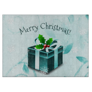 Planche À Découper Turquoise carte cadeau de Noël