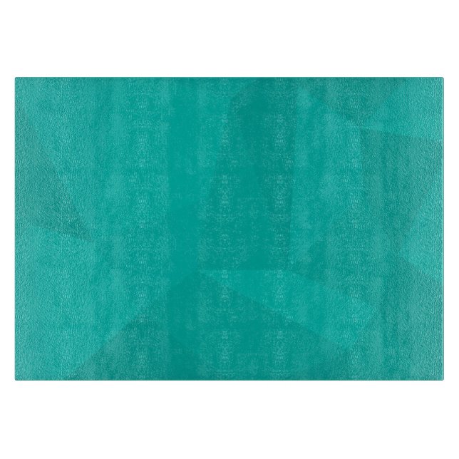 Planche À Découper Turquoise, moderne, cool, art géométrique tendance (Devant)