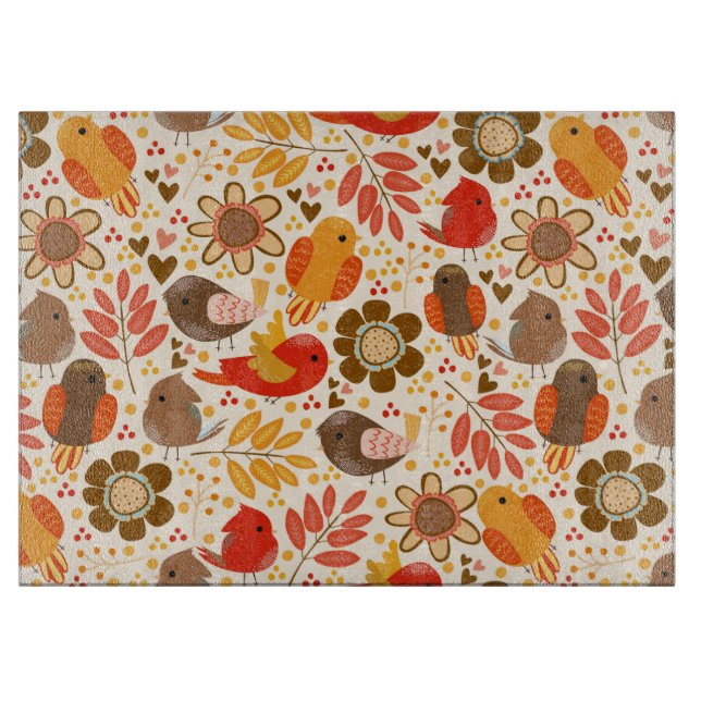 Planche À Découper Tweet d'automne (Devant)