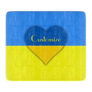 Planche À Découper Ukraine Drapeau bleu jaune Thunder_Cove