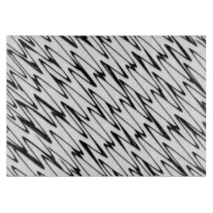Planche À Découper Un art moderne Abstrait de ligne énergétique