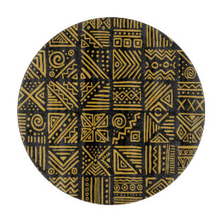 Planche À Découper Un clash africain : une tribu ethnique sans coutur