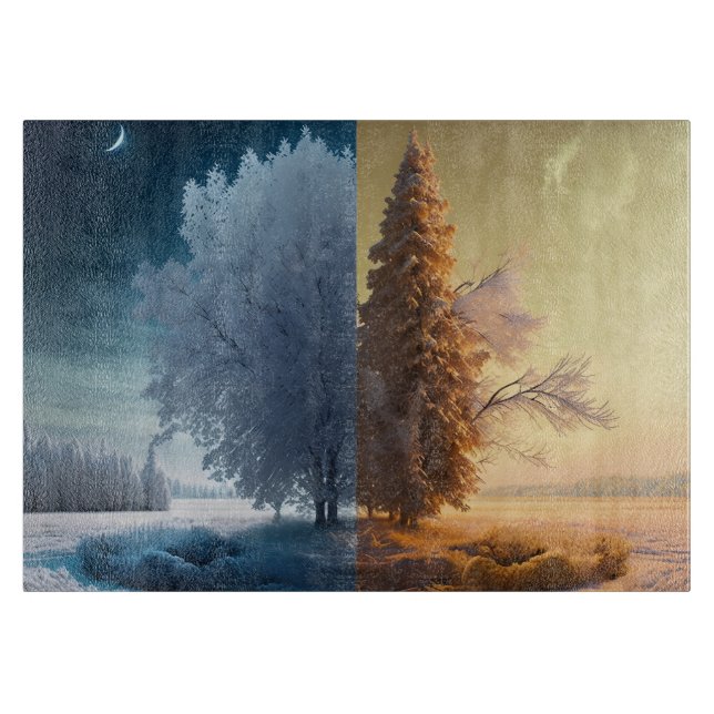 Planche À Découper Un jour en hiver (Devant)