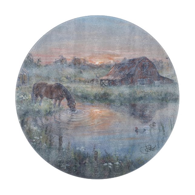 Planche À Découper Un nouveau jour -* Peinture de cheval (Devant)