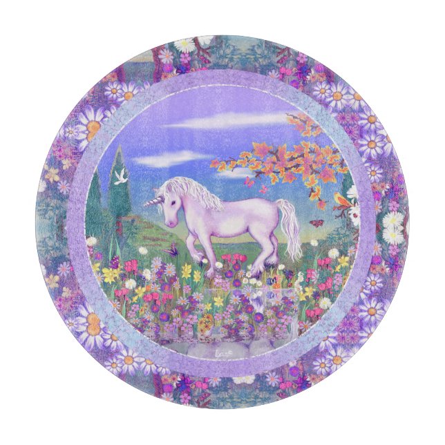 Planche À Découper Un paradis violet (Devant)