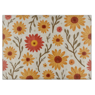 Planche À Découper Un plat qui commence par des fleurs vives