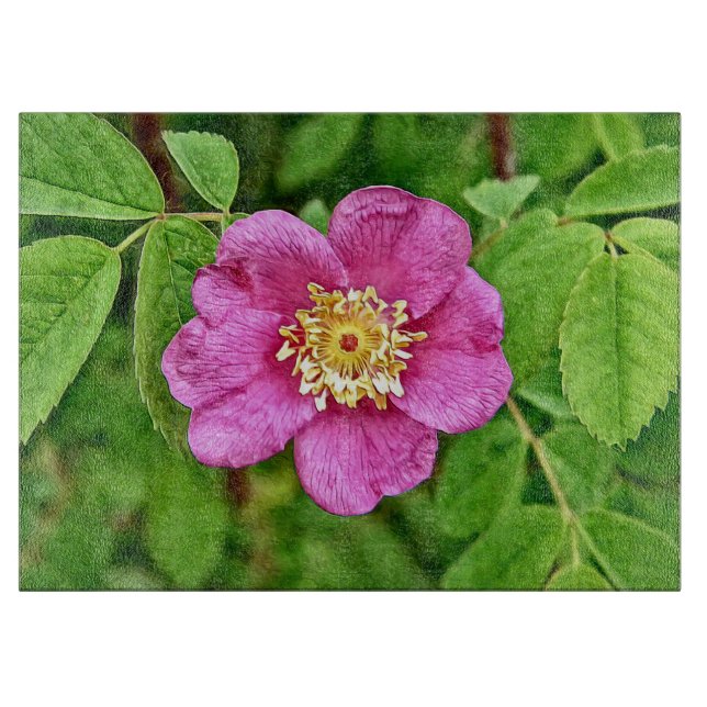 Planche À Découper Un Rose sauvage (Devant)